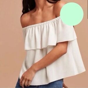 Aritzia Wilfred Pomener Blouse Off Shoulder